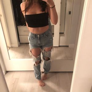 NWT high waisted destroyed BDG denim